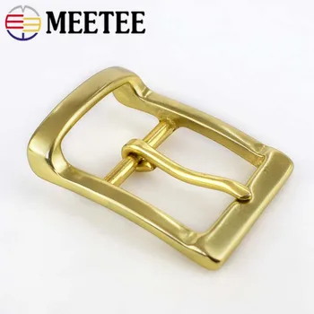 

1/3pcs Solid Brass Belt Buckles For Men 38-39mm Belts Fashion Waistband Metal Pin Buckle DIY Leather Craft Jeans Accessories