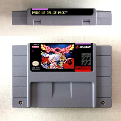 Parodius Deluxe Pack-карта действия для игры английская версия США