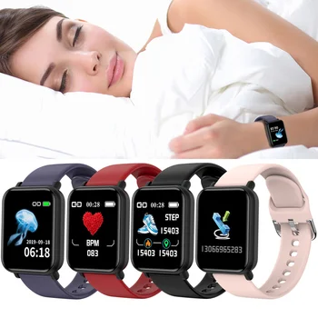

Waterproof Sports Smart Watch for Android IOS Electronics Smart Clock Fitness Tracker Silicone Strap Smart-watch for Women Men
