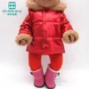 Clothes for doll  Fur collar Coat fit 18inch 43-45cm baby toy new born doll and American doll accessories ► Photo 2/6