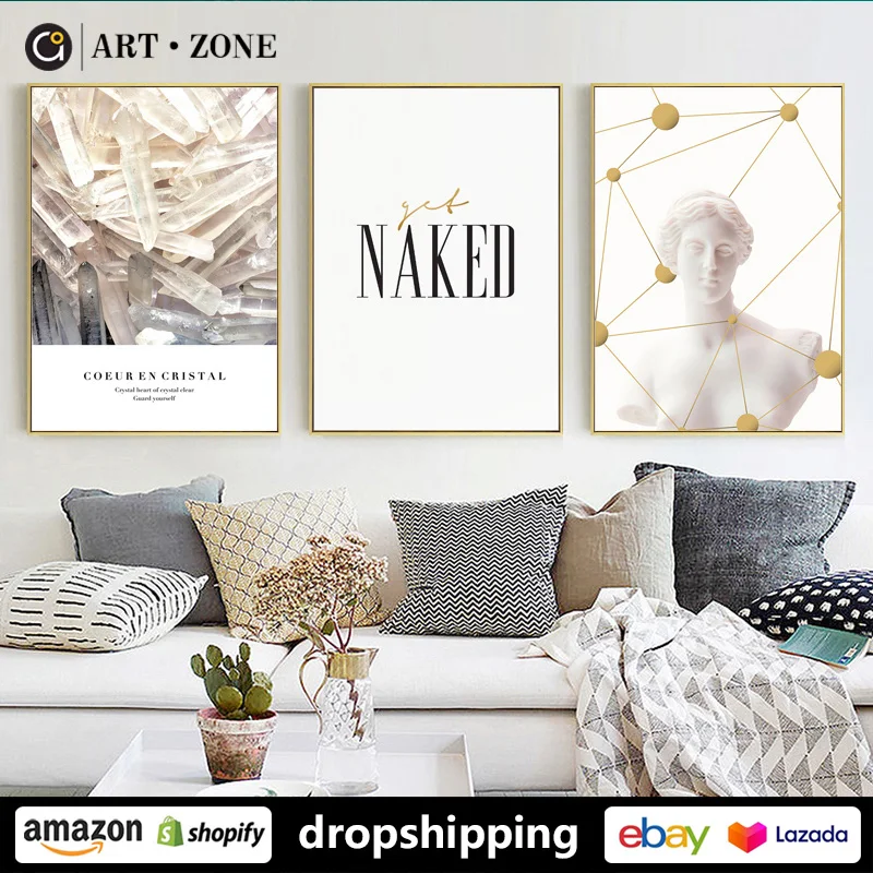 ART ZONE Modern Creativity Body Art Portrait Picture prints Wall Canvas posters Artwork Living Room Bedroom Decor Frameless | Дом и сад