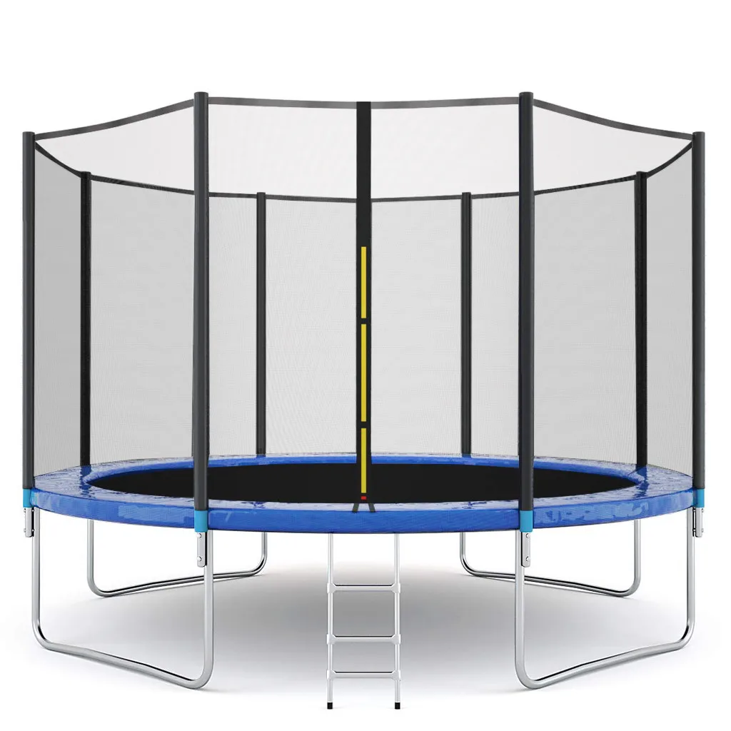 US $322.14 12 Ft Kids Trampoline Set With Enclosure Net Jumping Mat And Spring Cover Padding Outdoor Garden Sport Trampoline Toys Game Jy6
