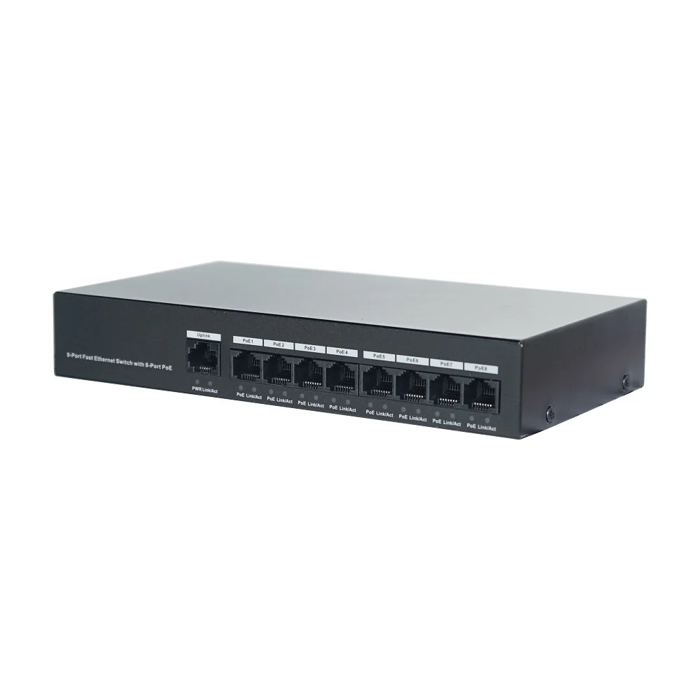 

DH logo DH-S1300C-8ET1ET-DPWR 8-Port PoE Switch (Unmanaged), Support IEEE802.3af, IEEE802.3at standard, POE Network Switch