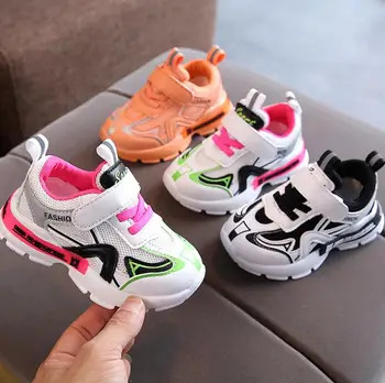

New Fashion Autumn Children Shoes Flat Boys Girls Running Shoes Breathable Soft Kids Sports Sneakers Unisex EU 21-30