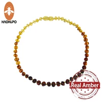 HAOHUPO Class A Natural Bead Necklace Baltic Teething Ambers Necklace For Baby Drool Highest Quality Certified Amber Jewelry - Image 4