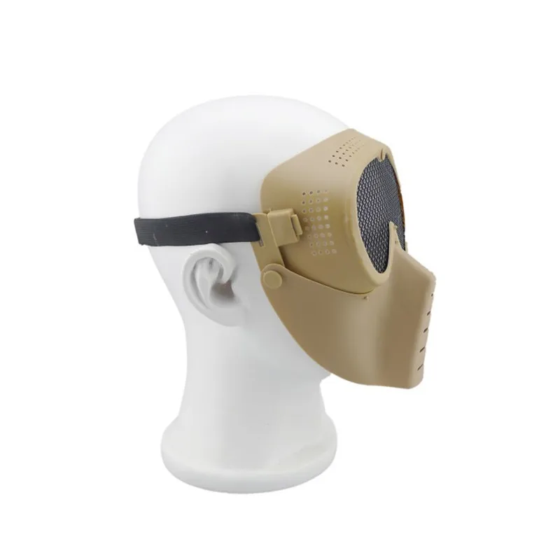 Tactical Steel Mesh Half Face Mask Army Outdoor Accessories Wargame Protective Hunting Shooting Military Airsoft Paintball Masks