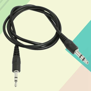 

2.5mm Male to 3.5mm Male black Audio Adapter Cable 55cm Audio Cables Headphones Cords With Mic