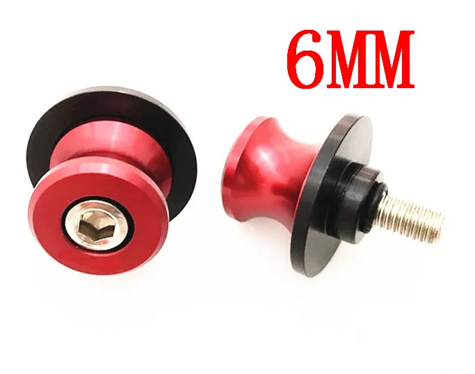 motorcycle 6mm 8mm 10mm swing arm Spool Sliders Swingarm Spool slider for KTM 65SX XC 85SX XC 105SX XC 125EXC 125 144SX - Цвет: red-6mm