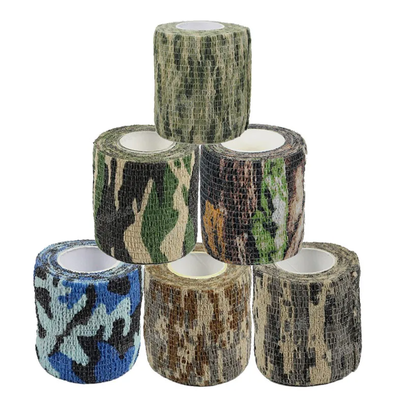 Outdoor Camouflage Adhesive Tape Nonwoven Gummed Tape 4.5m 