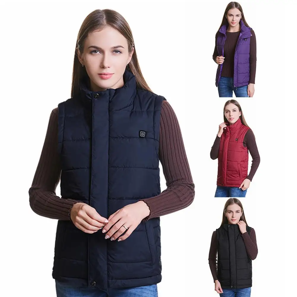 

Intelligent Heated Jacket Vest Gift USB Electric Battery Heat Outdoor Hiking Jacket Coats Warmer Tactical Vest Veste Chauffante