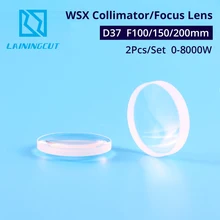 WSX оригинальное качество фокусировки объектива/коллиматор объектив D37 F100 150 200 мм 0-8000 Вт плавленый силикатный 1064nm для WSX лазерной режущей головки NC60