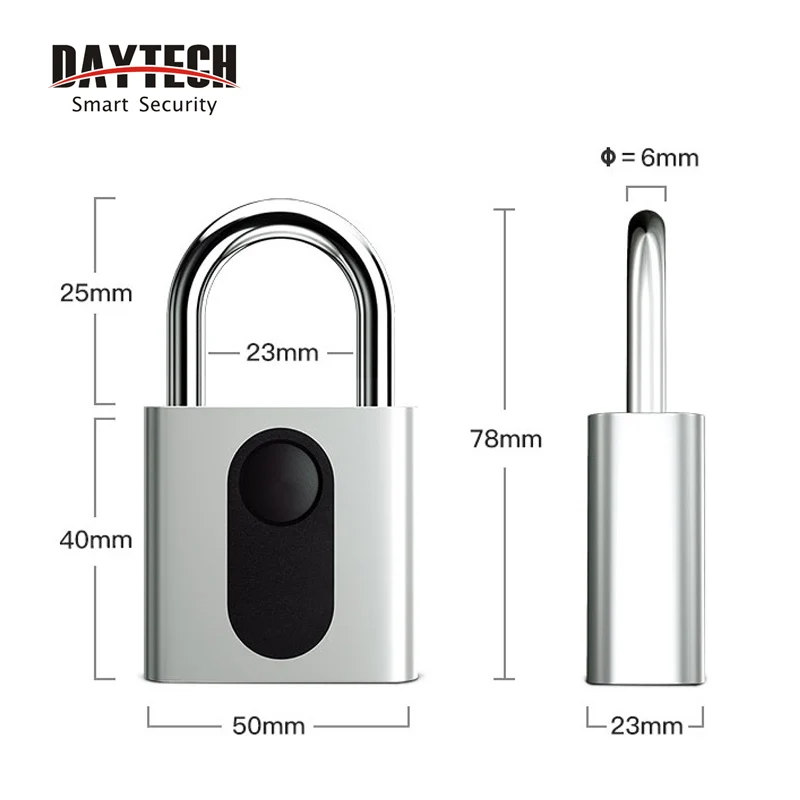 DAYTECH умный электронный замок отпечатков пальцев замок двери IP65 для шкафа/рюкзака/груза/велосипеда/багажа
