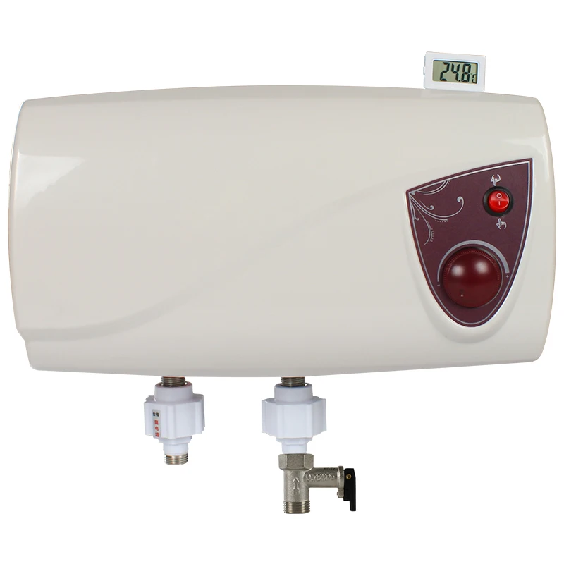 TYTXRV-calentador de agua eléctrico para caravana, dispositivo con medidor  de temperatura del agua, 12V/220V, 10L