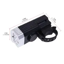 Велосипедный передний головной светильник с будильником 3 режима 250 люменов USB лампа для велосипеда Ночная езда