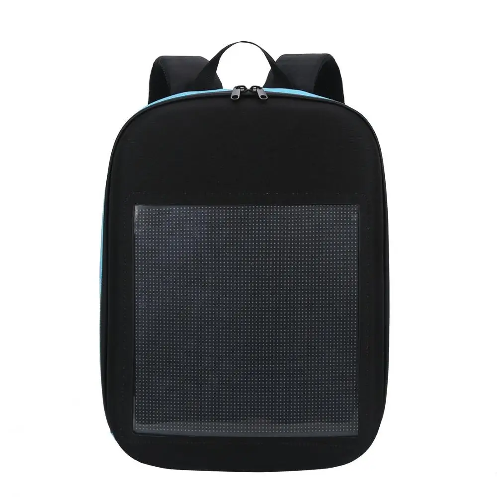 

Laptop bag 2020 Popular personalized commercial waterproof LED rolling Subtitle backpack for unisex