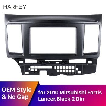 

Harfey 2DIN Car Stereo Frame for 2010 Mitsubishi Fortis & Lancer Auto Stereo Installation Frame CD Trim Kits Fascia Dash Panel