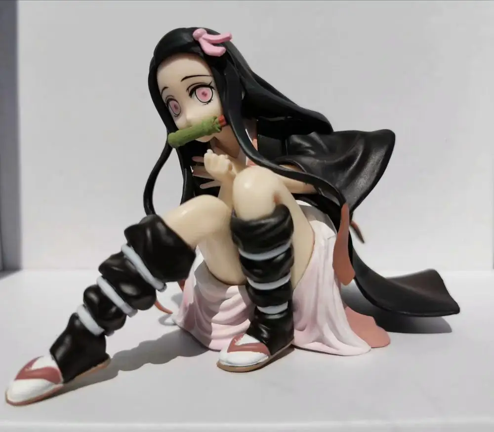 Kimetsu no Yaiba Nezuko ПВХ фигурка модель игрушки Demon Slayer Nezuko Аниме Фигурка милые фигурки игрушки - Цвет: no retail box