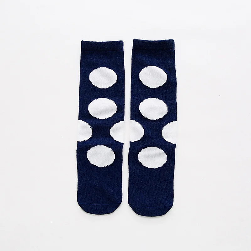 Детские носки до колена, носки для мальчиков и девочек с героями мультфильмов и животными Детские гольфы из мягкого хлопка с эластичной резинкой для детей ясельного возраста Детские теплые гольфы с рисунком детские носки с героями legwarm - Цвет: blue round