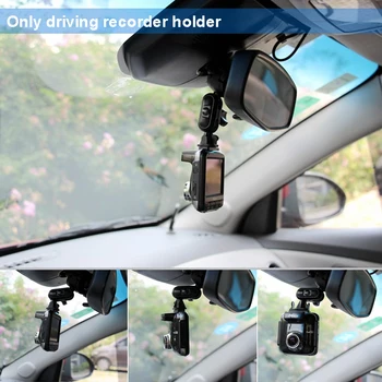 

360 Degree Rotating Screw Fasten Video Recorder Bracket DVR Support Mirror Driving Mount Holder Adjustable Car Rearview Dash Cam