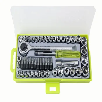 

50Pcs Socket Set Hexagon Socket Set Ratchet Wrench Wrench Set Ratchets