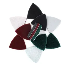 

5-50Pcs 90x90x90mm 240-800 Multi-purpose Self-adhesive Triangle Scouring Pad Industrial Nylon Cleaning Cloth Hook Loop Sandpaper