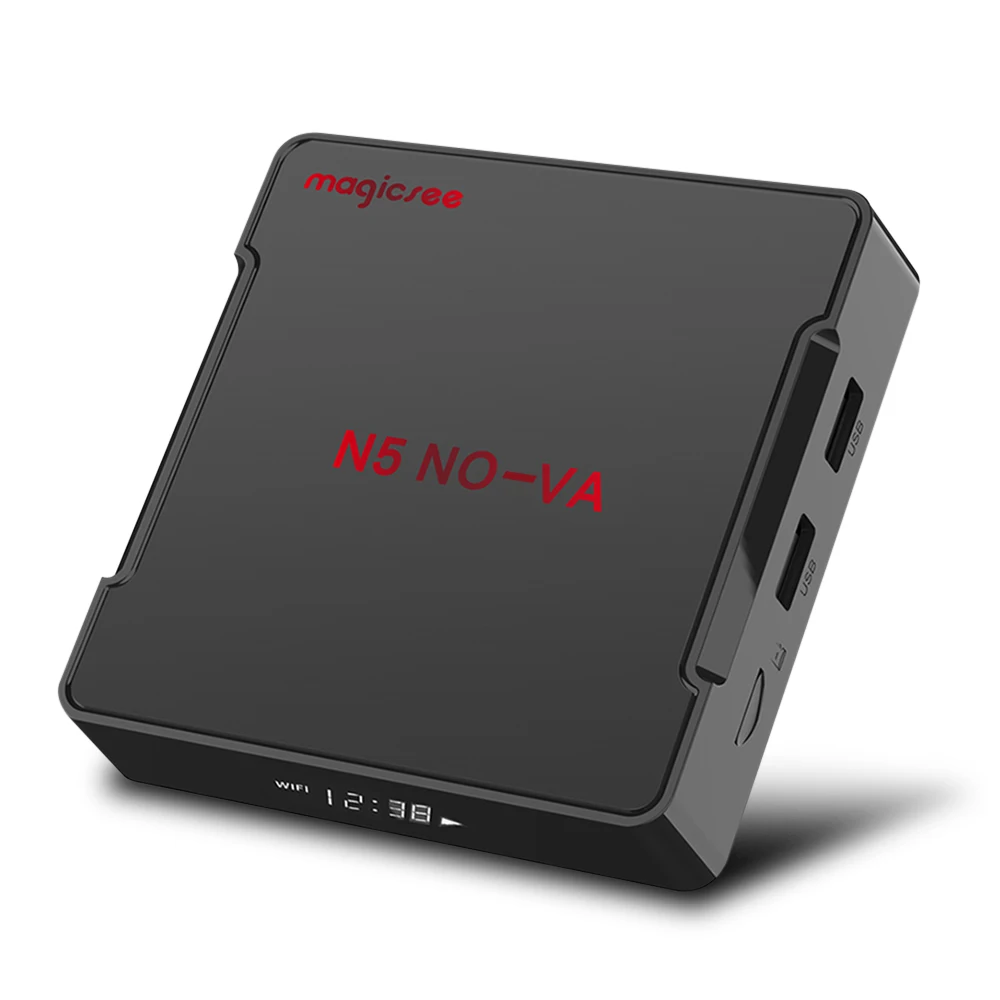  MAGICSEE N5 NOVA TV Box 4GB RAM 32GB ROM 2.4G Voice Remote with Air Mouse Android 9.0 Dual-band WiF