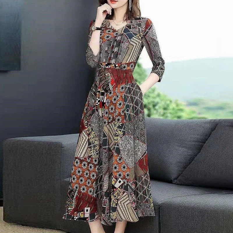 Dress Women Autumn and winter long-sleeved loose covered belly dress vestidos vestido dress women sukienki women dress