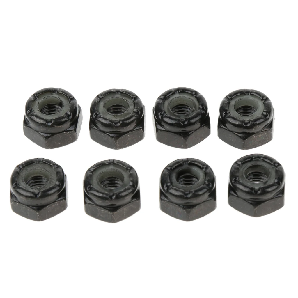 8pcs Carbon Steel Longboard Skateboard Hardware Bolts with Hex Tool for Street Deck Cruiser Skateboard Longboard
