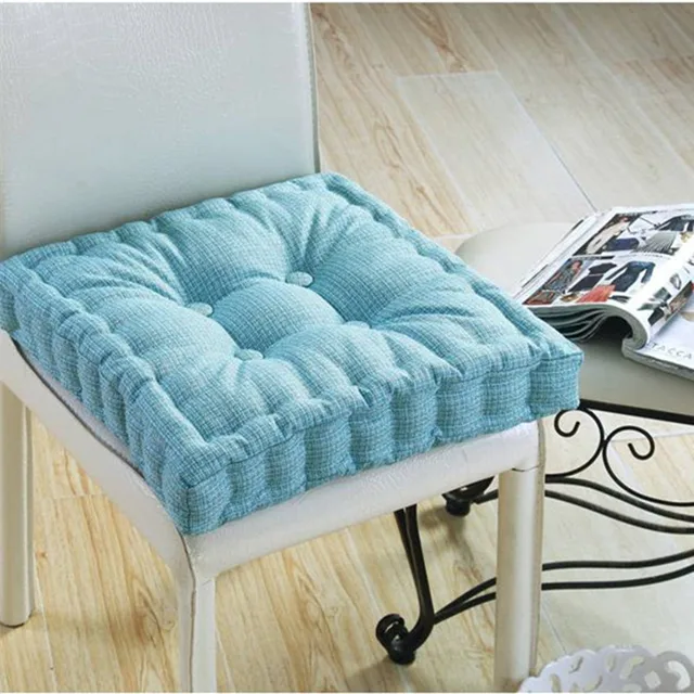 Linen Pamut Megvastagodott Üléspárna Hallgató Meleg Szék Párna Ablak Ablaktábla Padlószőnyeg - Image 2