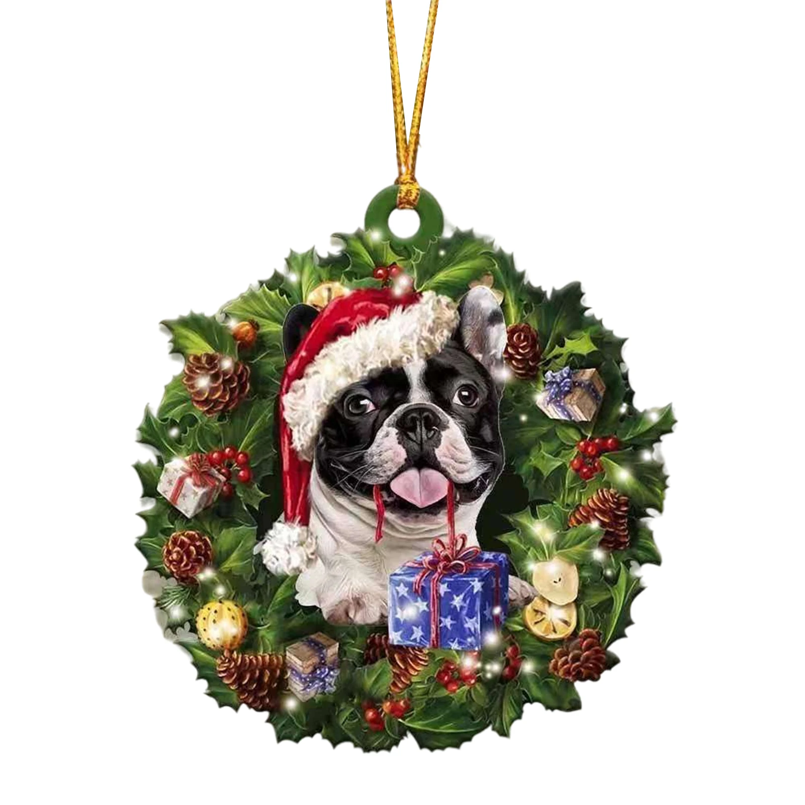 Newly Boston Terrier and Christmas Gift Christmas Tree Decoration Gift for Boston Terrier Lover Ornament