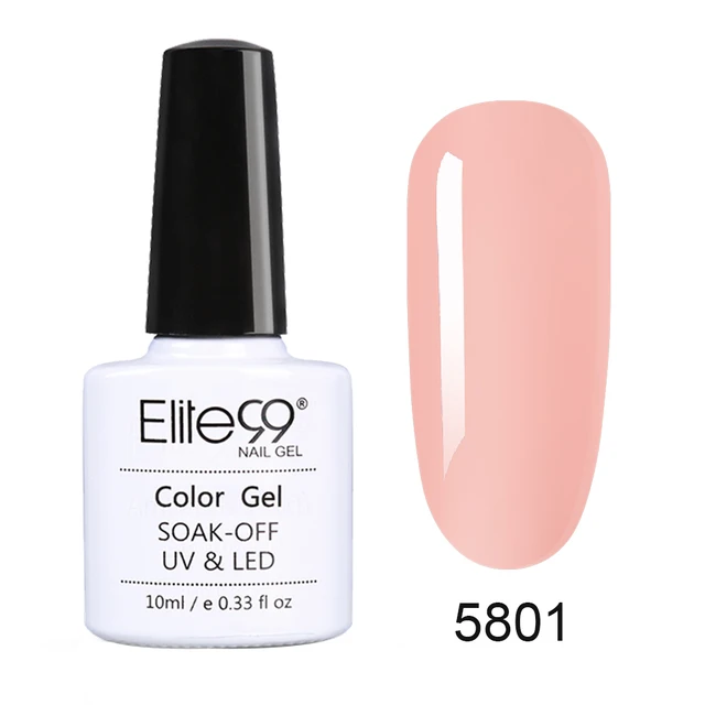 Elite99 10ml Nude Farbe Gelee UV Gel Nagellack Transluzenten Gel Polnischen Semi Permanent Nail art Lack Basis Top mantel Gellak