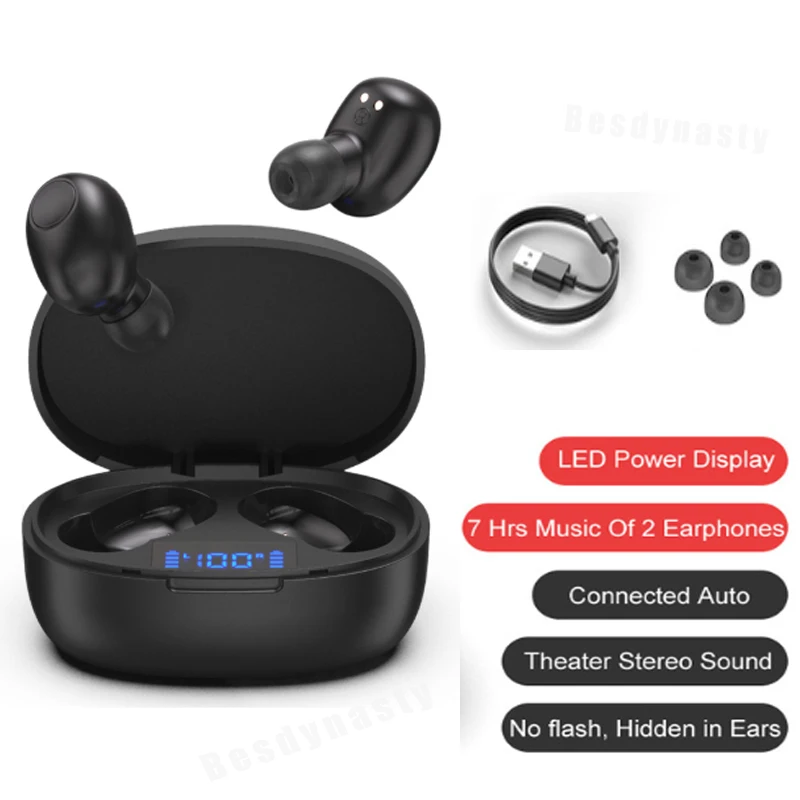 Наушники вкладыши TWS с T12 Bluetooth наушники Бизнес Беспроводная гарнитура спортивные