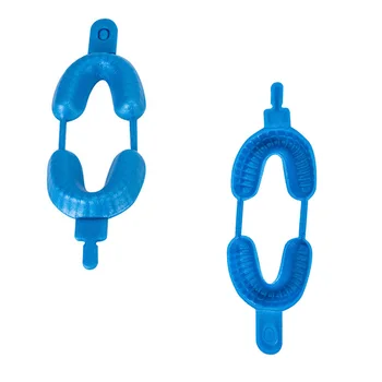 

20pcs Disposable Dental Fluoride Trays Fluorinated Foam Dental Tray Dental Materials Tray for Kids Use Size L Blue