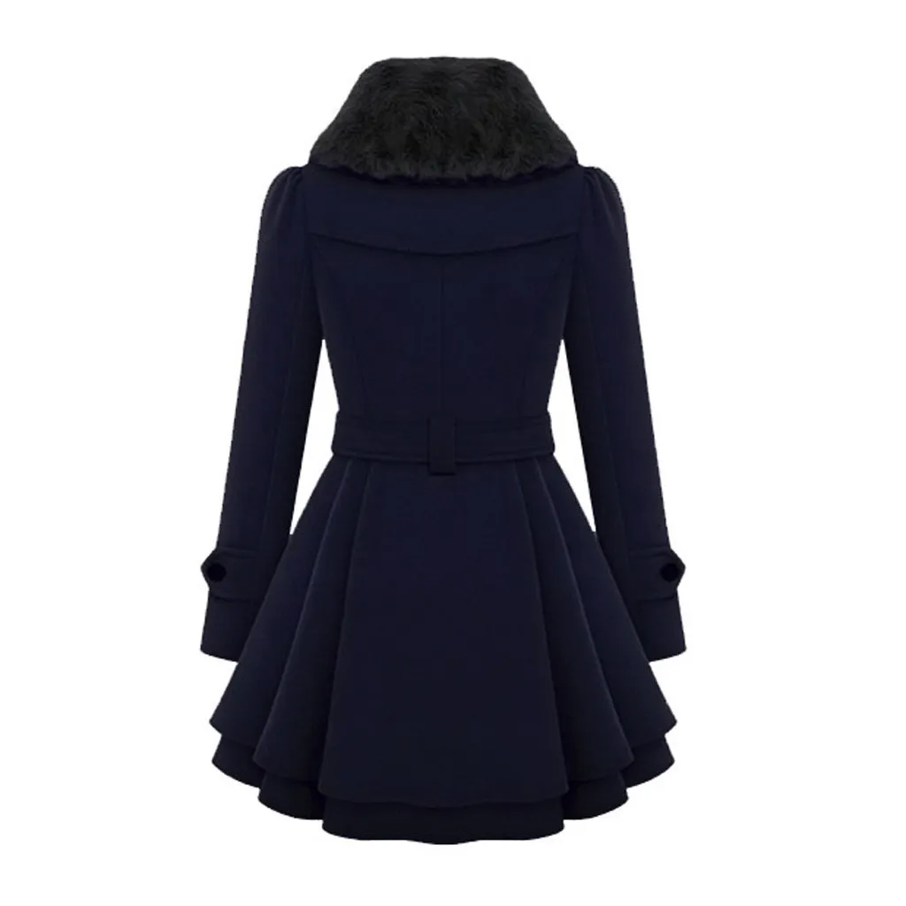 Женская верхняя одежда с отложным воротником, куртки, ветровка, теплая верхняя одежда, застежка на пуговицах, асимметричный подол, плащ, пальто, женское пальто#30