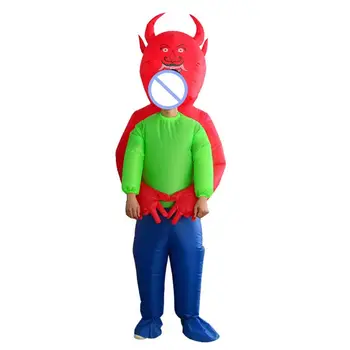 

OOTDTY Inflatable Ghost Costume Adults Funny Blow up Outfit Christmas Halloween Cosplay Fancy Dress Jumpsuit