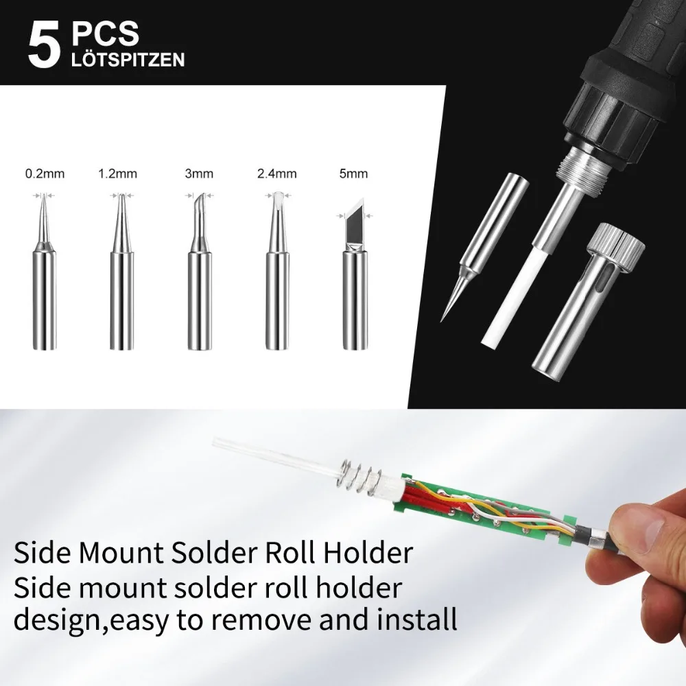 Digital Display Constant Temperature Soldering Station Adjustable Temperature Home Repair Soldering Iron Soldering Gun 60W rework station