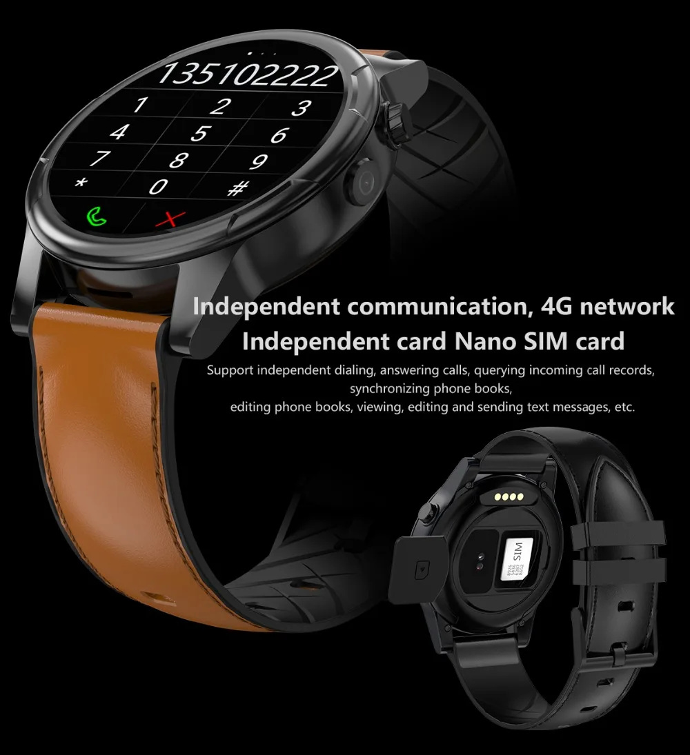 Nennbo 4G Смарт-часы 3 ГБ+ 32 ГБ Android 7,1 четырехъядерный Смарт-часы Двойная Камера 1,6 дюймов монитор сердечного ритма gps Bluetooth часы