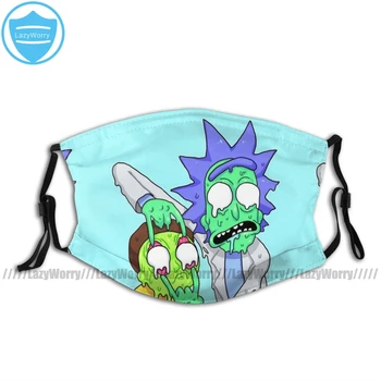 

Rick And Morty Mouth Face Mask Rick And Morty Facial Mask Kawai Funny with 2 Filters for Adult