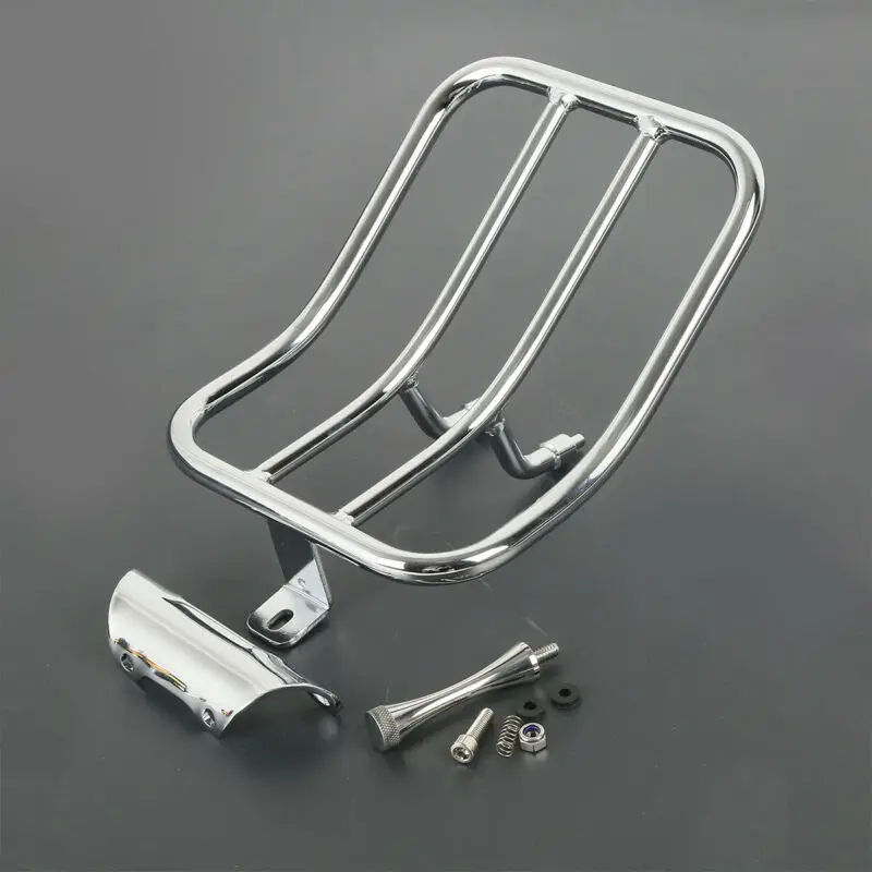 Мотоцикл багажник на заднее крыло для Harley Touring Road King FLHR 1997 2008 черный/хром|Накладки