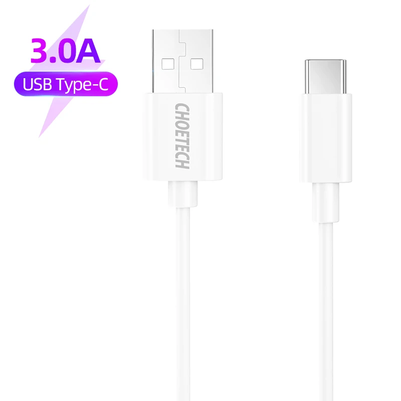 CHOETECH кабель Micro USB для быстрой зарядки usb type C кабель Usb для iPhone Xs max Xr X 8 7 6s Plus для Xiaomi Usb C кабель - Цвет: AC Cable-Wh