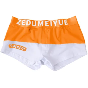 

Men Boxers Cotton Soft Panties Men Patchwork Letter Comfortable Breathable Underwear Calzoncillo Hombre Man Underpants Boxer