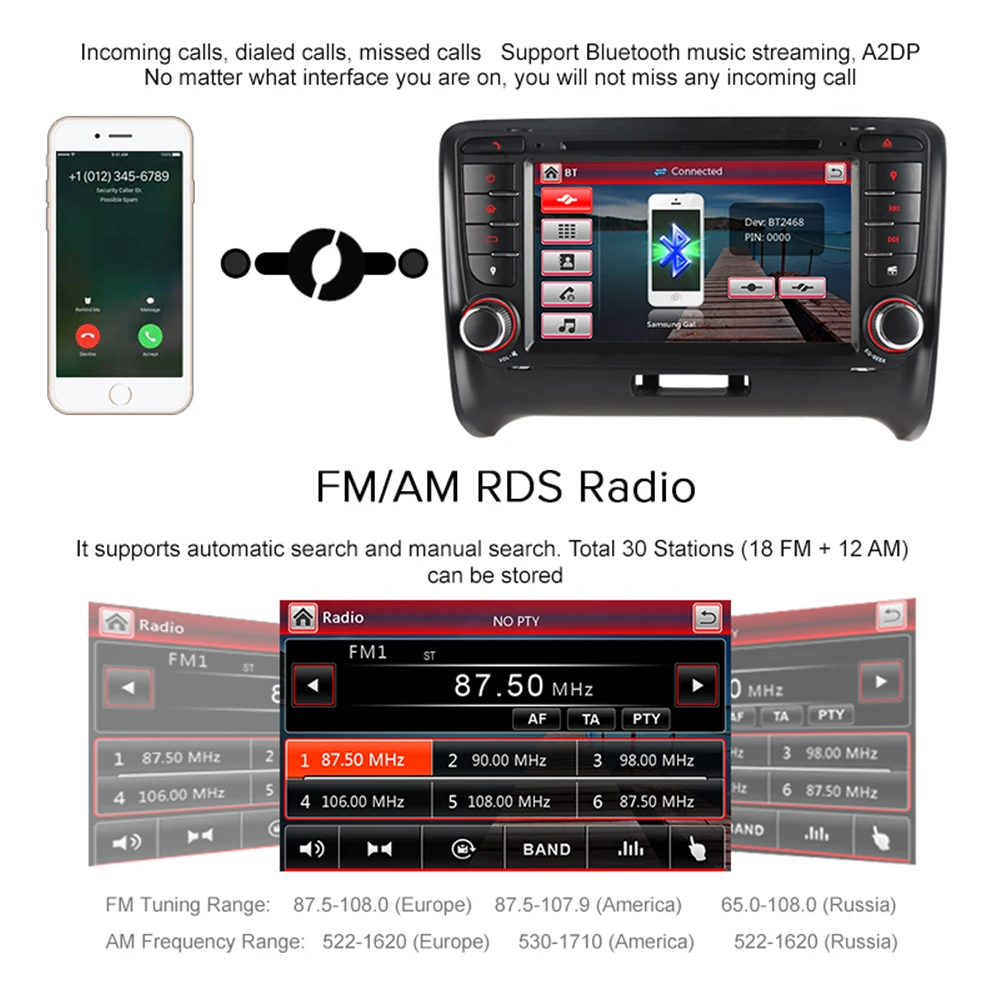 Excellent A-Sure 2 Din Car Auto Radio DVD Player GPS Stereo Navigation For Audi TT MK2 2006-2009 3G Bluetooth SWC RDS DAB+ VMCD Multimedia 3 Excellent A-Sure 2 Din Car Auto Radio DVD Player GPS Stereo Navigation For Audi TT MK2 2006-2009 3G Bluetooth SWC RDS DAB+ VMCD Multimedia 3