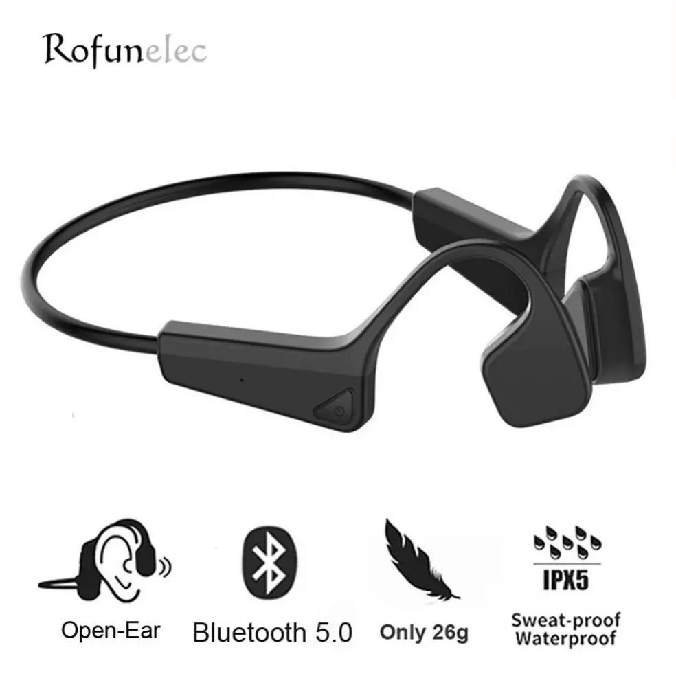 Наушники с костной проводимостью Беспроводная Bluetooth гарнитура наушники водонепроницаемые Двойные стерео