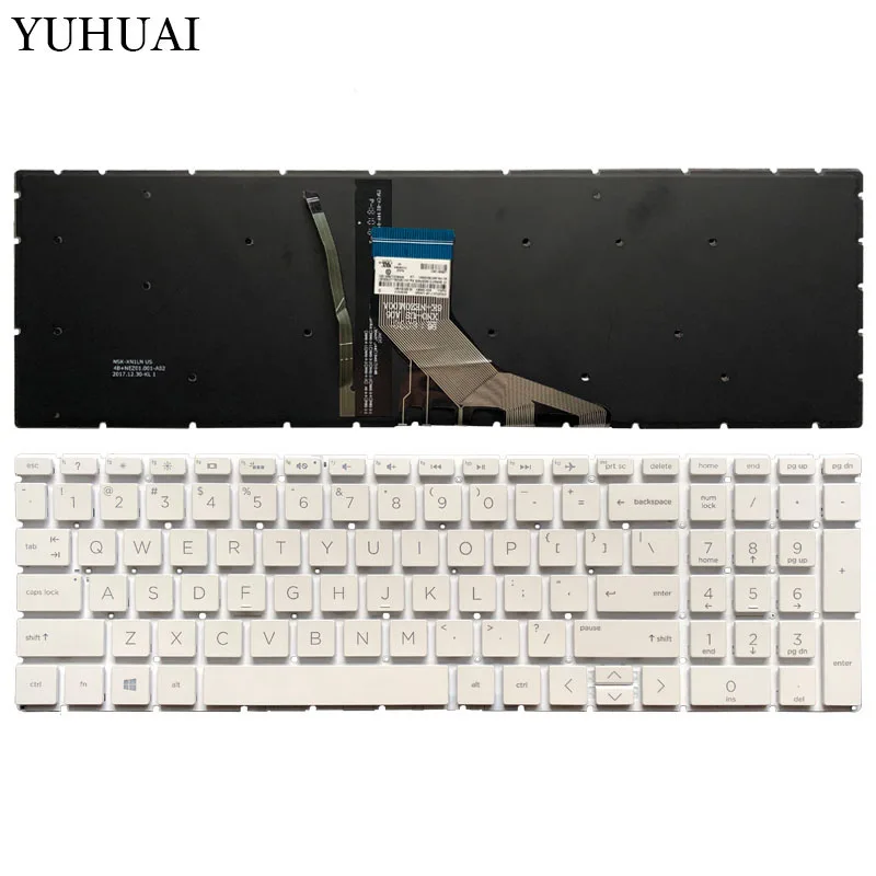 US Backlit/no Backlit Laptop keyboard For HP Pavilion 15-da0043nr 15-da0046nr 15-da0047nr 15-da0048nr 15-da0049nr 15-da0061nr