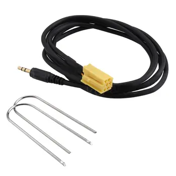 

For Grande Punto Alfa 159 Car Stereo Aux input Vehicle Lead Cable Adaptor 3.5MM Audio Player With Two Radio Keys