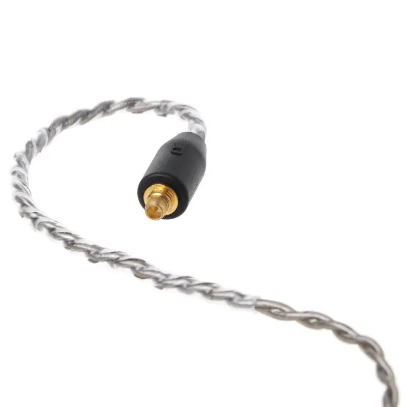 MMCX SE535 посеребренный кабель съемный провод для Shure SE215 SE315 SE846 UE900 наушники для iPhone Xiaomi гарнитура аксессуары