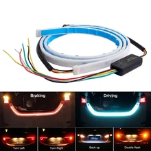 12v/24v conduziu a barra de luz traseira colorida da caixa da cauda de 1.2m conduziu a luz de advertência da anti-colisão dinâmica do streamer dos blindados do diodo emissor de luz