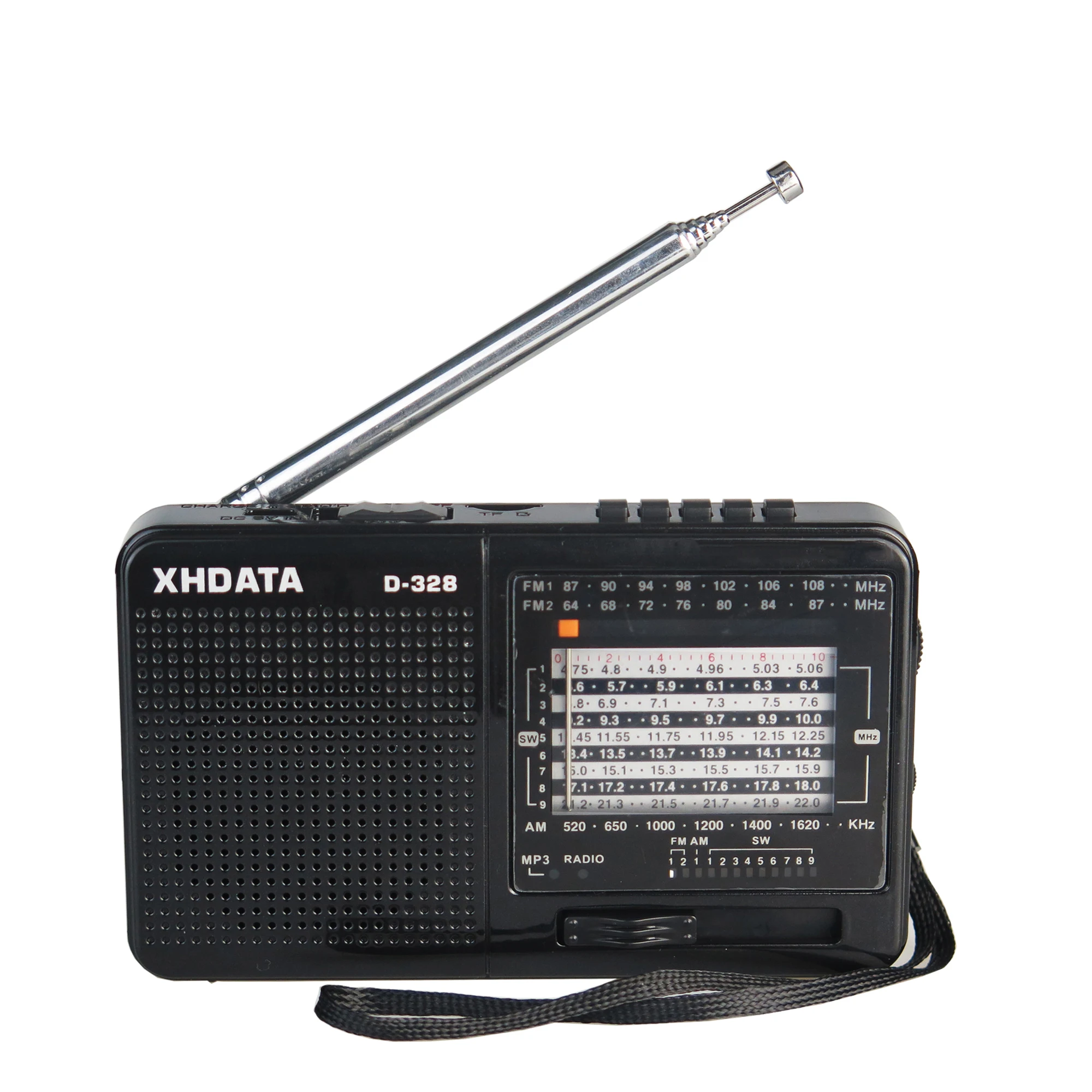XHDATA D 328 fm радиоприемник AM SW портативное коротковолновое Радио MP3 плеер с разъемом