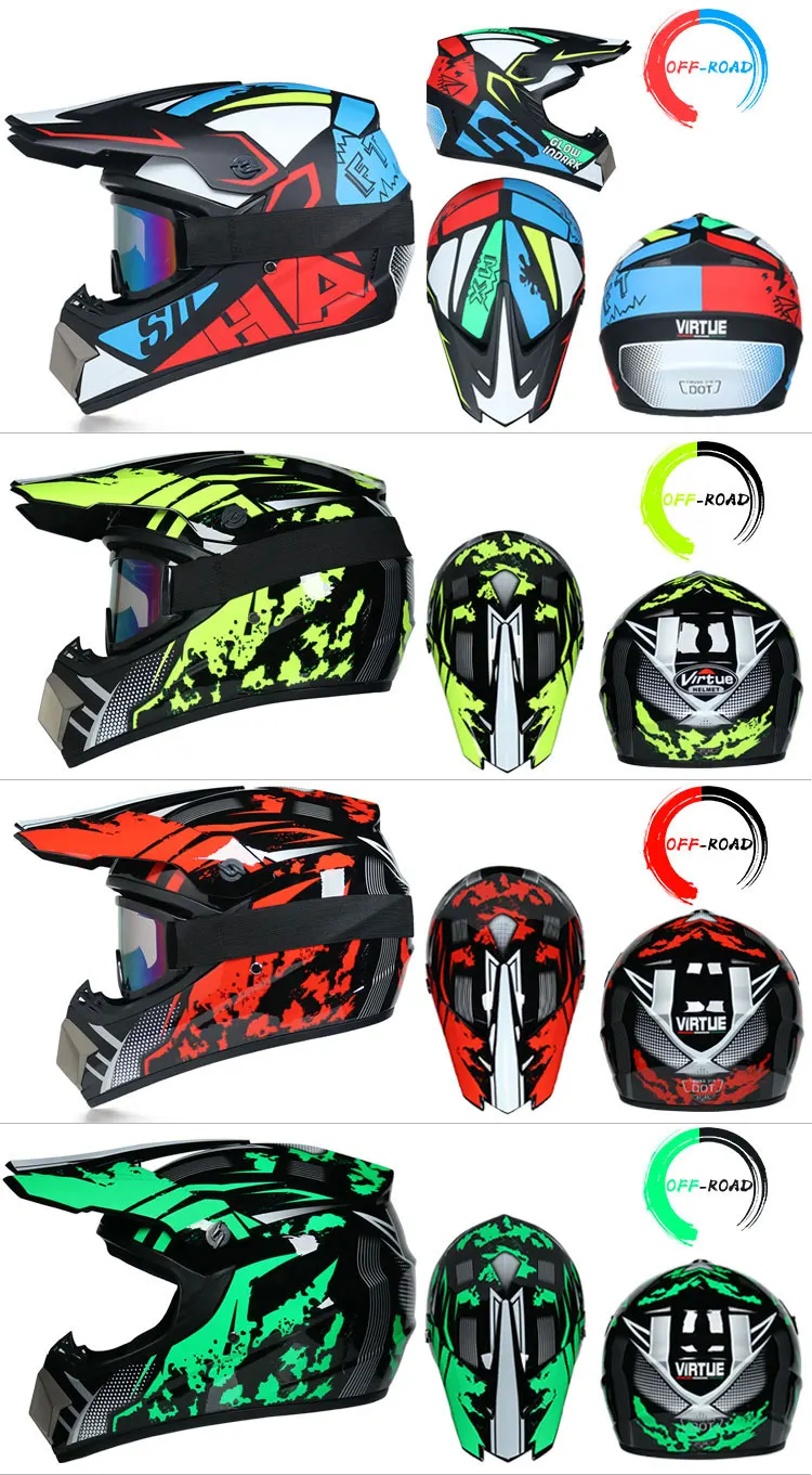 Профессиональный Гоночный Кроссовый шлем hors route Casque Moto Capacete Moto Casco внедорожный мультяшный детский мотоциклетный шлем