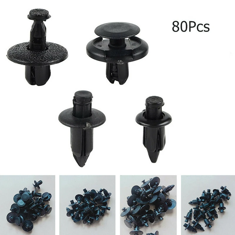 Motorcycle ATV Fairing Bolt Bodywork Push Pry Rivets Pin Kit 80pcs motorcycle accessories,motorcycle fairing
